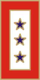 Lapel Pin, Service Flag, 3 Blue Stars