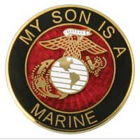 Lapel Pin, My Son is a Marine