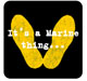 Magnet: Yellow Footprints, It'a a Marine Thing