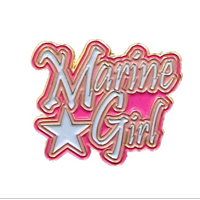 Lapel Pin, Marine Girl 