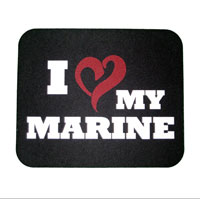 Mousepad: I (Heart) My Marine