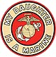 Decal, EGA My Daughter Is A Marine
