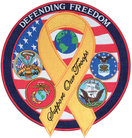 Patch, Xtra Size: Yellow Ribbon