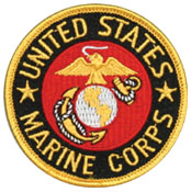 Patch, Round USMC, Light EGA