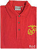 Polo, Red w/ Embroidered EGA