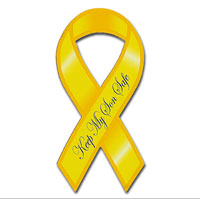 Ribbon Car Magnet, Keep My Son Safe