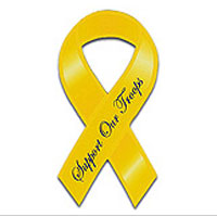 Ribbon Car Magnet, Support Our Troops