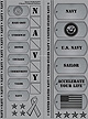 Sticker, Cardstock, Dog Tag Navy