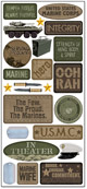 Stickers, Marines Browns (CI)