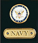 Medallion Charms, Navy (2-piece)