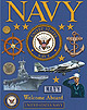 Stickers, Foil Deluxe Embossed, Navy