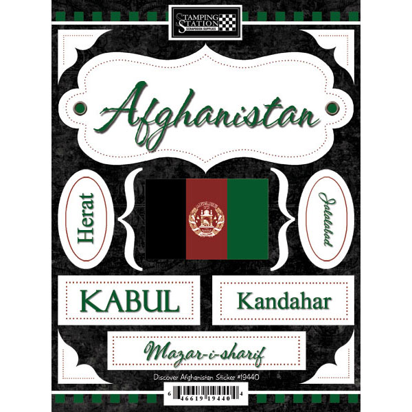 Stickers, Discover Afghanistan