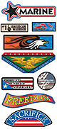 Stickers, Marine Corps Patriotic