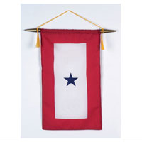 Service Flag, (Blue Star Banner) 1 Star