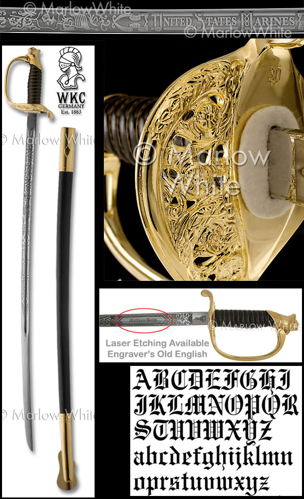 marine officer uniform sword