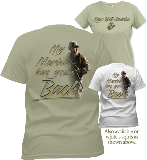 Printed Shirt: My Marine has your Back