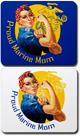 Mouse Pad: Rosie as Proud Marine Mom