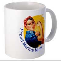 Ceramic Mug: Rosie as Proud Marine Mom