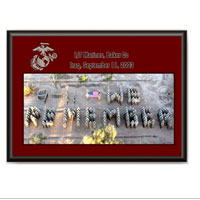 Plaque: 9/11 We Remember 1/7 B Co Marines