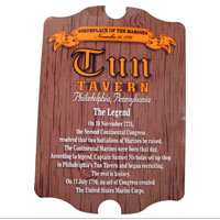 Hardboard Sign: Tun Tavern