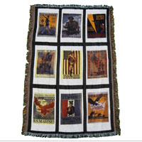 Blanket: Throw Style w/ Vintage Prints