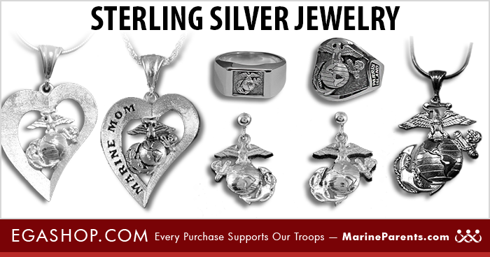 Marine corps sales mom necklace