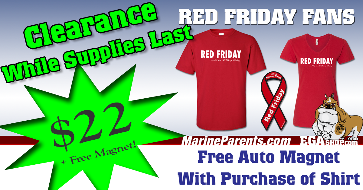 Red Friday Shirts and Auto Magnets