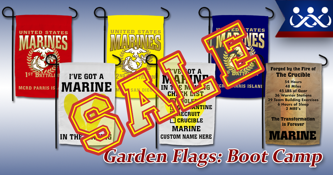 Marine Corps Boot Camp Garden Flags
