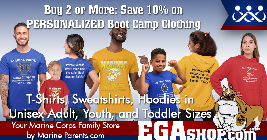 Sale for Marine Corps Family Day at the EGA Shop