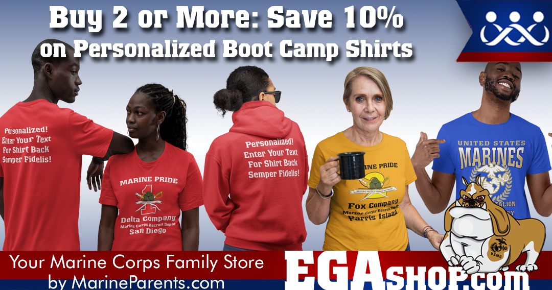 Sale on Marine Corps T-Shirts at the EGA Shop