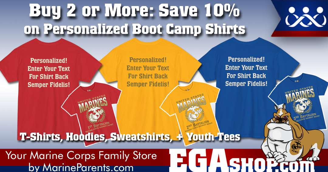 Sale on Marine Corps T-Shirts at the EGA Shop