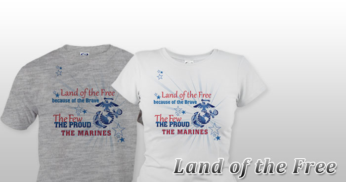 Land of the Free Because It is the Home of the Brave Shirt