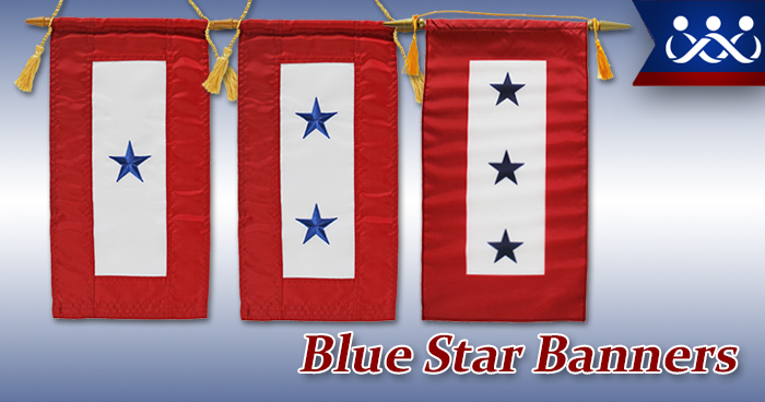 blue star military flag