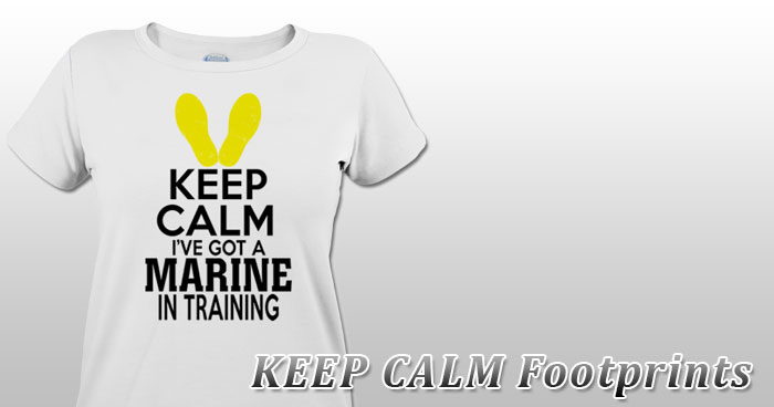 KEEP CALM Footprints