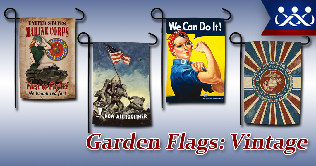 Garden Flags: Vintage Designs