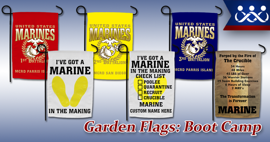 Boot Camp Garden Flags