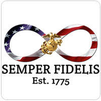Infinity, Semper Fidelis American Flag