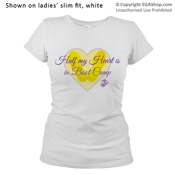 _T-Shirt (Ladies): Half My Heart, Boot Camp