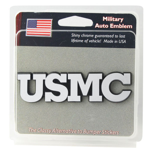 Auto Emblem: USMC (Chrome)