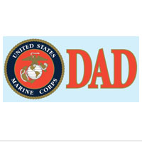 Decal, USMC Seal Dad