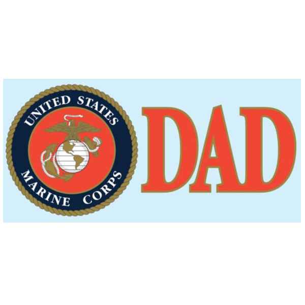 Decal, USMC Seal Dad