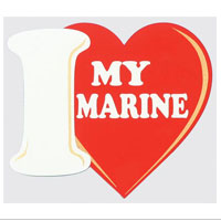Z Decal, I (Heart) My Marine