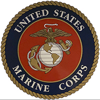 z Auto Magnet: Large Marine Corps Crest (11 inches across)
