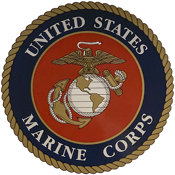 Auto Magnet: Large Marine Corps Crest (11 inches across)