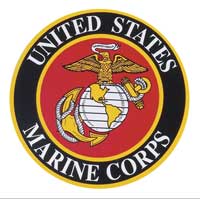 Marine Corps Ribbon Car Magnets