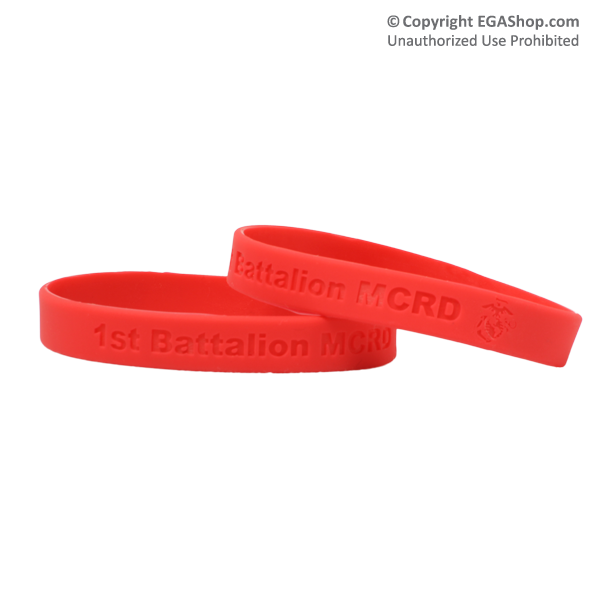 Wristband: 1st Btn MCRD (Red)