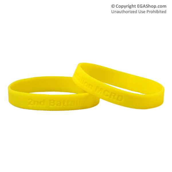 Wristband: 2nd Btn MCRD (Yellow)