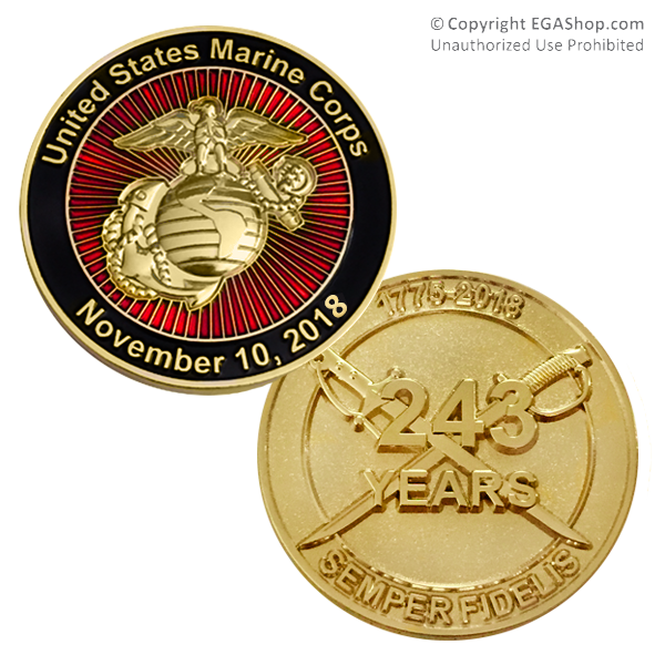 z Coin, 2018 Marine Corps Birthday (Limited Edition)
