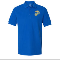 z Polo, Embroidered: Royal Blue w/ Gold EGA