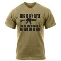 Z T-Shirt: This is my rifle (black on coyote)